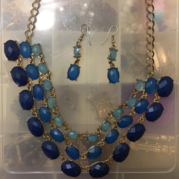 3 layers necklace set new without tags - Picture 2 of 4